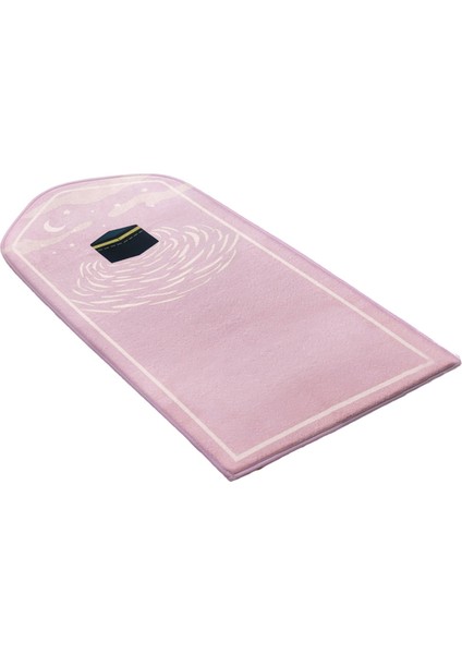 Ramazan Için Seccade Seccade Taşınabilir Ibadet Diz Çökme Kabartmalı Zemin Halıları Kaymaz Yumuşak Meditasyon Matı Pembe (Yurt Dışından)