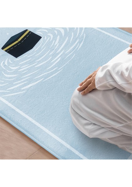 Ramazan Için Seccade Seccade Taşınabilir Ibadet Diz Çökme Kabartmalı Zemin Halıları Kaymaz Yumuşak Meditasyon Matı Pembe (Yurt Dışından) fırsatları