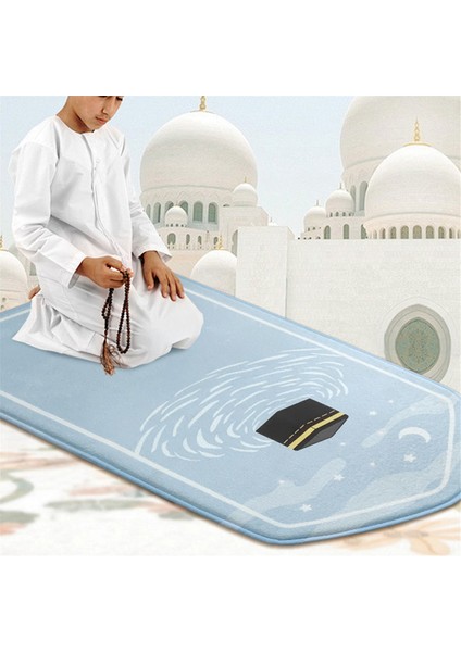 Ramazan Için Seccade Seccade Taşınabilir Ibadet Diz Çökme Kabartmalı Zemin Halıları Kaymaz Yumuşak Meditasyon Matı Pembe (Yurt Dışından) indirimleri