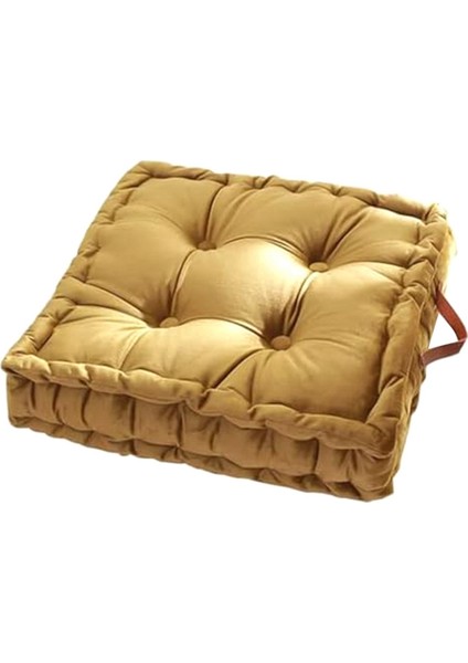 Kare Oturma Minderi Kalın Hollanda Polar Yer Yastığı Taşıma Saplı Minder Meditasyon Minderi Oturma Minderi (Yurt Dışından)