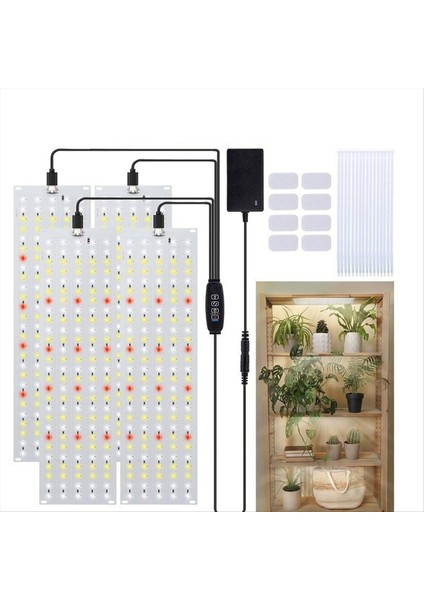 4 Adet Büyümek Panel Aydınlatma Tam Spektrum Kısılabilir Zamanlayıcı Bitki Işıkları Kabine Altında Büyüyen Lamba Kapalı Bitkiler Için Raf Abd Plug (Yurt Dışından) fiyatları