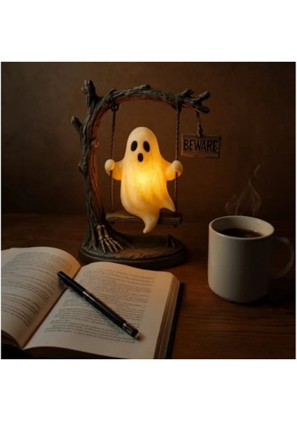 Hayalet Salıncak Lambası, Ağaç Salınımında Sallanan Hayalet, Cadılar Bayramı Hayalet Gece Işığı, Komik Hayalet Ağaç Salıncak Dekoru (Yurt Dışından) modelleri