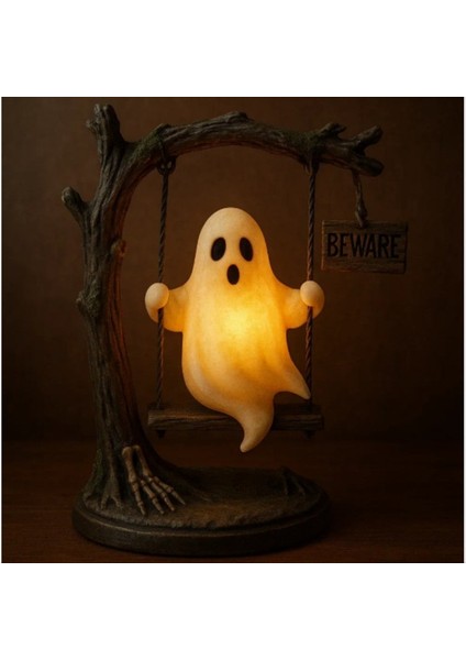 Hayalet Salıncak Lambası, Ağaç Salınımında Sallanan Hayalet, Cadılar Bayramı Hayalet Gece Işığı, Komik Hayalet Ağaç Salıncak Dekoru (Yurt Dışından) fırsatları