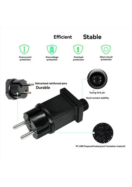 2x3 5V 3 6W Fiş LED Güç Kaynağı LED Trafo Fiş Adaptörü IP44 Su Geçirmez Güç Noel Lamba Adaptörü Ab Fış (Yurt Dışından) fırsatları