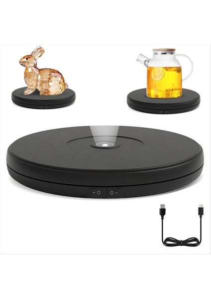 10 Inç LED Dönen Ekran Standı, Işıklarla 360 ° Motorlu Pikap, 22 Lbs Kapasiteli Elektrikli Spinner Tabanı (Yurt Dışından) fiyatları