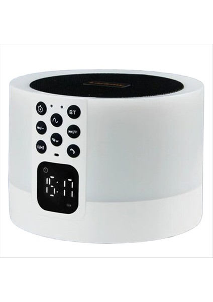 Bluetooth Hoparlör Mini Kablosuz Hoparlör Tf Kart USB Subwoofer Dokunmatik Kontrol Gece Işıkları Saat Taşınabilir Mp3 Ses (Yurt Dışından)