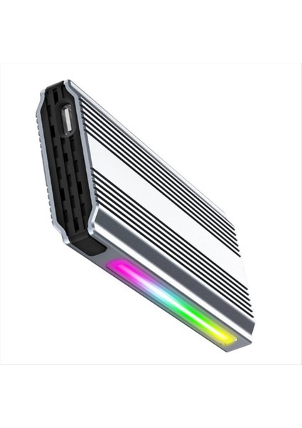 USB Tip C Rgb M 2 Muhafaza Alüminyum M2 SSD Kasa USB Tip-C 3 1 10GBPS Katı Hal Çift Protokol Sabit Disk Kutusu (Yurt Dışından) modelleri