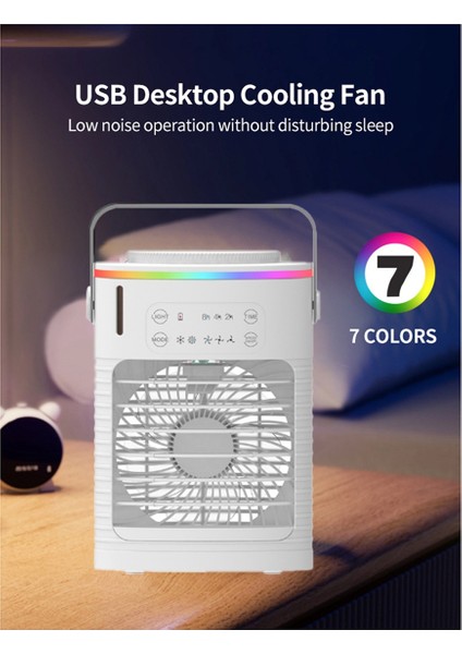 Taşınabilir Klimalar, 4 Rüzgar Hızı ve LED Işıklı Kişisel Buharlaştırıcı Hava Soğutucu, Küçük Masaüstü Sessiz Soğutma Fanı (Yurt Dışından) fırsatları