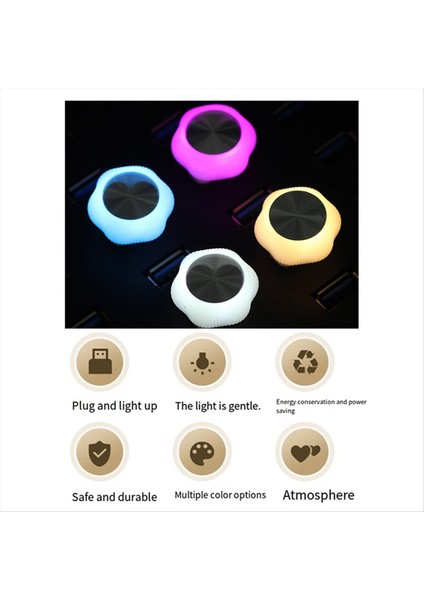 Araba USB Ortam Işıkları LED Dekoratif Atmosfer Lambası Otomatik Iç Ortam Işığı Tapası Beyaz Oynat (Yurt Dışından) indirimleri