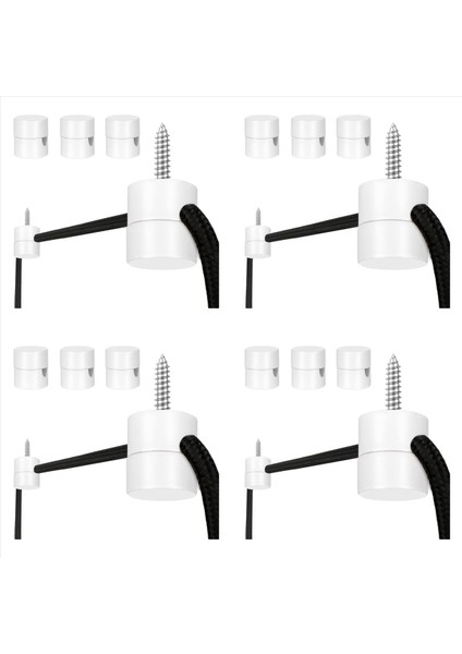 12 Paket Tavan Kancaları Tavan Asılı Işıklar Kolye Işık Kanca Tavan Lambası Tavan Kancaları Dıy Lamba Beyaz (Yurt Dışından)