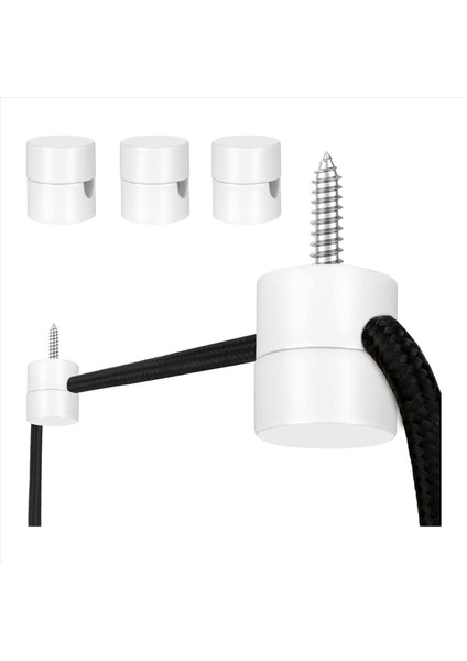 12 Paket Tavan Kancaları Tavan Asılı Işıklar Kolye Işık Kanca Tavan Lambası Tavan Kancaları Dıy Lamba Beyaz (Yurt Dışından) fiyatları