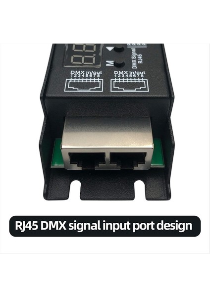 Rdm Dijital Ekranlı 5 Kanallı Dmx Dekoder DMX512 Dimmer Sürücüsü Pwm Rgbcct Rgbww Rgbw Işık Şeridi Için LED Denetleyici (Yurt Dışından) fiyatları