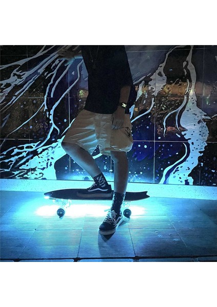 Scooter Gece Sürme Kaykay Ekipmanları Aksesuarları Için 8x LED Lamba (Yurt Dışından) fırsatları