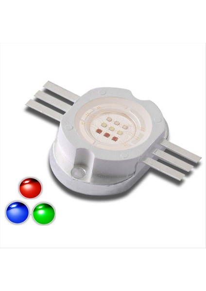 10W Rgb Kırmızı Yeşil Mavi LED Boncuklar 10 Watt Lamba Güçlü Çip 6pin Yuvarlak Kobu Smd Işık Işığı Için Işık (Yurt Dışından)