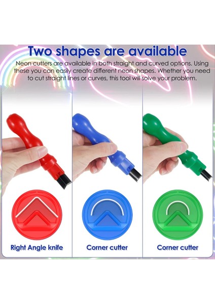 4 Adet Neon Işık Kesici Taşınabilir Kesme Neon Lamba El Aleti Hss Neon Şerit Kırpma Aracı Neon Işık Kesme Aleti (Yurt Dışından) fırsatları