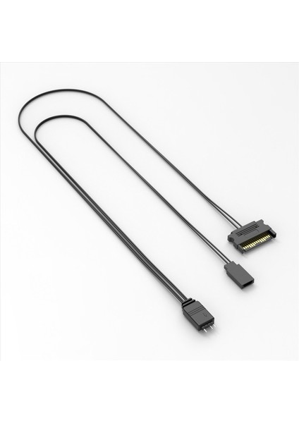 2x Bilgisayar Argb Denetleyici Pc Kasa Sıfırlama Kontrol Sata&#39 Dan Argb&#39 Ye Sıfırlama Güç Kablosu Pc 5 V 3pin Aydınlatma Denetleyicisi Siyah (Yurt Dışından) fiyatları