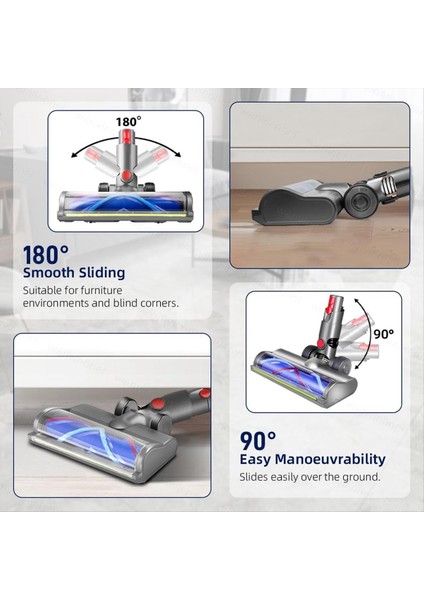 Dyson Kafa Yedek Parçaları Için V12/10 Halılar Için Yeşil LED Işık ile Ince Dijital Ince Temizleme Kafasını Algılayın (Yurt Dışından) fiyatları