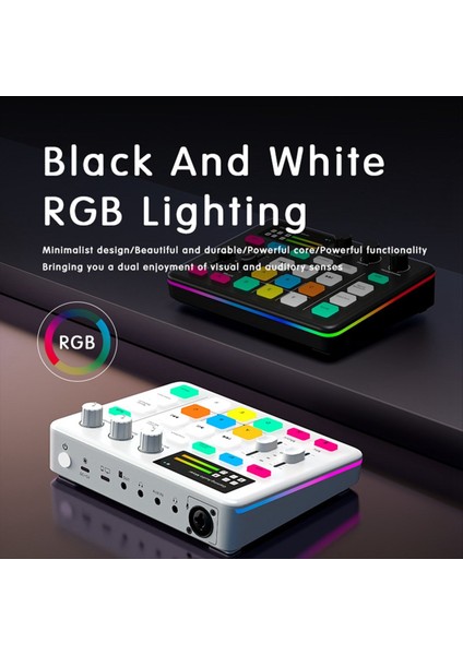 Ses Mikser G1 Tuner Oyun Bilgisayarı Ses Kartı Rgb Aydınlatma Bilgisayar Cep Telefonu Canlı Yayın Kayıt Evrensel A (Yurt Dışından) modelleri