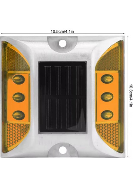 6x LED Güneş Enerjisi Zemin Işaret Işıkları Su Geçirmez Açık Araba Yolu Yol Otoyol Spike Lambası (Yurt Dışından) modelleri