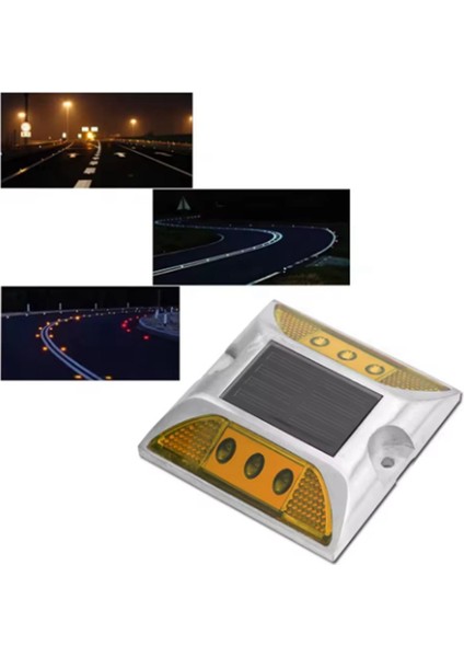 6x LED Güneş Enerjisi Zemin Işaret Işıkları Su Geçirmez Açık Araba Yolu Yol Otoyol Spike Lambası (Yurt Dışından) indirimleri