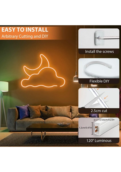 Neon Halat Işık Montaj Braketleri 300 Adet Neon Işıkları Kurulum Sabitleme Klipleri Aksesuarları 6X12MM LED Neon Flex Şerit (Yurt Dışından) fırsatları