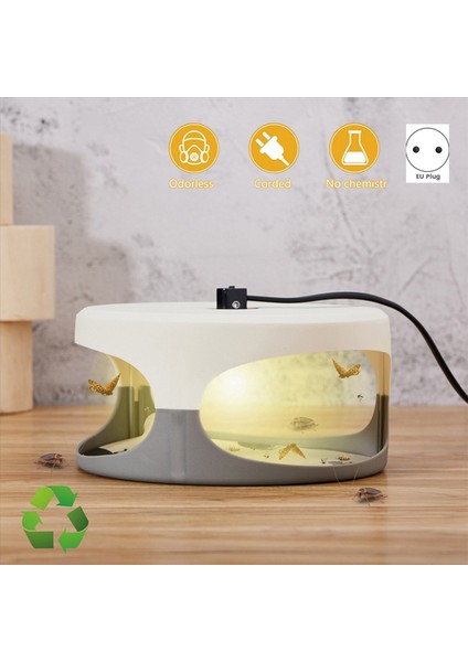 4x Böcek Tuzağı Yapışkan Ampul Tahtakuru Tuzağı Yapışkan Diskler ile Ampul Elektrikli Kapalı Lamba Yakalayıcı Ab Tak (Yurt Dışından) fiyatları