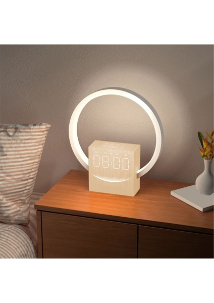 Beyaz Gürültü Uyku Işığı Gündoğumu Uyandırma Işığı Çalar Saat Dokunmatik Gece Işığı Ses Fonksiyonu ile Bluetooth Hoparlör (Yurt Dışından) modelleri