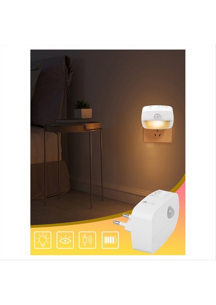 LED Gece Lambası Akıllı Hareket Sensörlü Işık Duvar Lambası Ev Koridor Wc Koridor Merdiven Yatak Odası Gece Lambası Ab Tak (Yurt Dışından) fiyatları