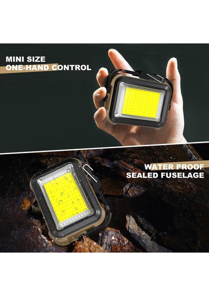 2x Parlak LED Çalışma Işığı - Cob Muayene Lambası Araba Tamir Garaj Kamp Yürüyüş Için Kuyruk Manyetik USB Şarj ile (Yurt Dışından) indirimleri