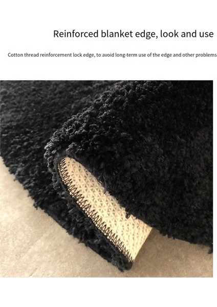 Modern Basit Ins Stili Floklu Halı Zemin Matı Oturma Odası Yatak Odası Başucu Battaniyesi Peluş Çay Masası Matı (Yurt Dışından) modelleri