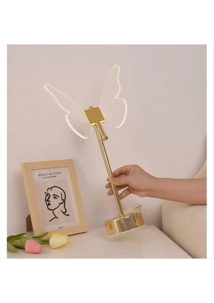 Kelebek Masa Lambası, Komodin Için Kelebek Lambası, 3 Yollu Kısaltılabilir Kelebek Başucu Lambaları, Akrilik Kelebek Dokunmatik Lamba (Yurt Dışından) indirimleri