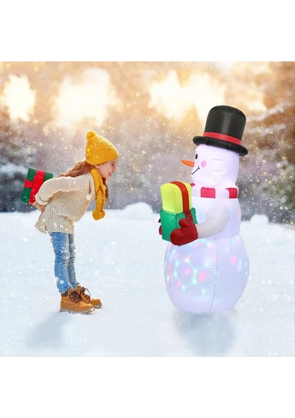 1 5 M Noel Şişme Kardan Adam Hava Üflemeli Dekor LED Işık ile Noel Avlu Bahçe Kapı Süsleri Abd Plug (Yurt Dışından) fırsatları