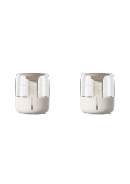 2x 6 8l Büyük Kapasiteli Nemlendirici USB Çift Sprey Sessiz Nemlendirici Ev Yurdu Gece Lambası Bej (Yurt Dışından)