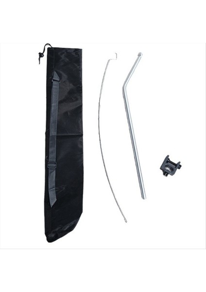 Kamp Lambası Asılı Raf Alüminyum Alaşım Çıkarılabilir Fener Standı Dış Mekan Taşınabilir Kamp Lambası Asılı Direk Gümüş (Yurt Dışından)