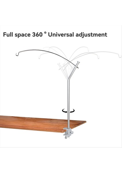 Kamp Lambası Asılı Raf Alüminyum Alaşım Çıkarılabilir Fener Standı Dış Mekan Taşınabilir Kamp Lambası Asılı Direk Gümüş (Yurt Dışından) modelleri