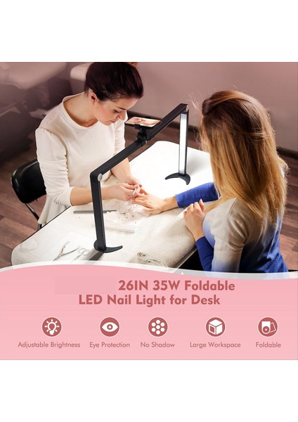 Masa Için Katlanabilir Tırnak Lambaları, Telefon Tutucu ile Büyük Tırnak Teknolojisi Işığı, Yarım Ay Ledlight, Kirpik Uzantıları, Makyaj, Spa (Ab) (Yurt Dışından) fırsatları