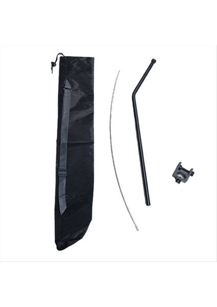 Kamp Lambası Asılı Raf Alüminyum Alaşım Çıkarılabilir Fener Standı Dış Mekan Taşınabilir Kamp Lambası Asılı Direk Siyah (Yurt Dışından)