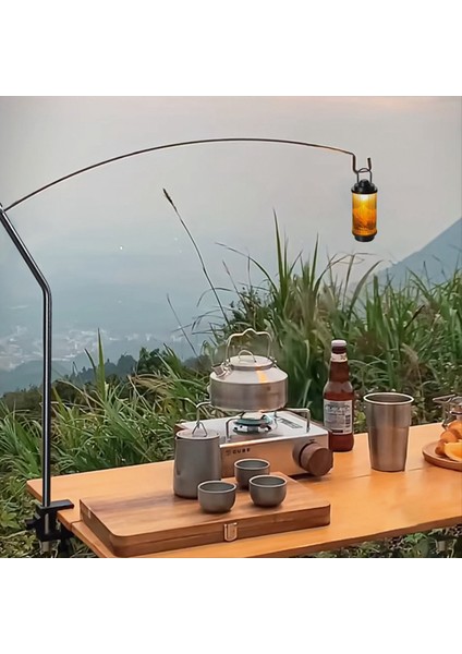 Kamp Lambası Asılı Raf Alüminyum Alaşım Çıkarılabilir Fener Standı Dış Mekan Taşınabilir Kamp Lambası Asılı Direk Siyah (Yurt Dışından) fiyatları