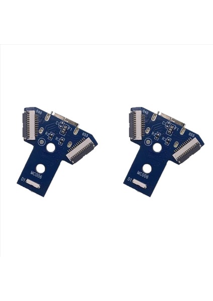 Ps4 JDS-040 Için 2x Tip-C Şarj Portu Yedek Kartı 050 055 Ps4 Slim/pro Denetleyici Için LED Devre Soketi (Yurt Dışından)