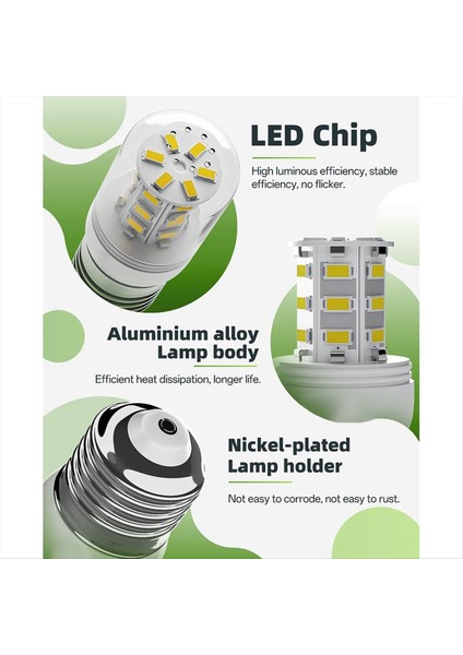 Keı D34L Buzdolabı Ampulü 5304511738 Frigidaire Kenmore Için LED Ampuller (3 5W 85V-265V E27 Beyaz Işık) 2 Adet (Yurt Dışından) indirimleri