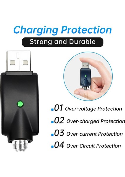 Kablosuz Havyalar Için LED Göstergeli ve Aşırı Şarj Korumalı 2&#39 Li Paket USB Şarj Cihazı (Yurt Dışından) fiyatları