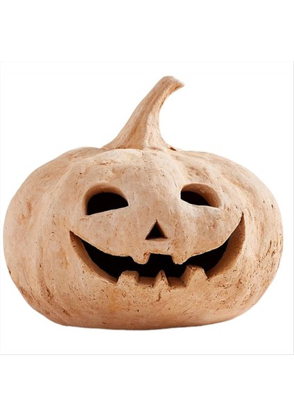 Sonbahar Dekor El Yapımı Pişmiş Toprak Kabak Jack O&#39 Fener Açık Kapalı - Ev Sundurma Ön Kapı Şömine Odası Için (Yurt Dışından)