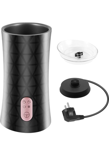 Elektrikli Süt Köpürtücü ve Buhar Makinesi, Sıcak ve Soğuk Köpük Için 4'ü 1 Arada Çok Işlevli, Otomatik Kapanma ve Kolay Temizleme Ab Fişi (Yurt Dışından)