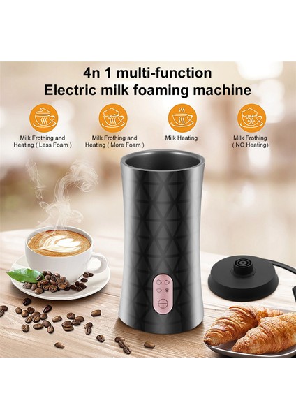 Elektrikli Süt Köpürtücü ve Buhar Makinesi, Sıcak ve Soğuk Köpük Için 4'ü 1 Arada Çok Işlevli, Otomatik Kapanma ve Kolay Temizleme Ab Fişi (Yurt Dışından) fırsatları