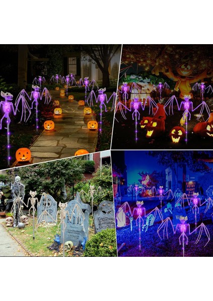 2 Paket Cadılar Bayramı Süslemeleri Açık Güneş Bahçe Işıkları Mezar/yard/ev/cadılar Bayramı Partisi Ler Dekor (Yurt Dışından) fiyatları