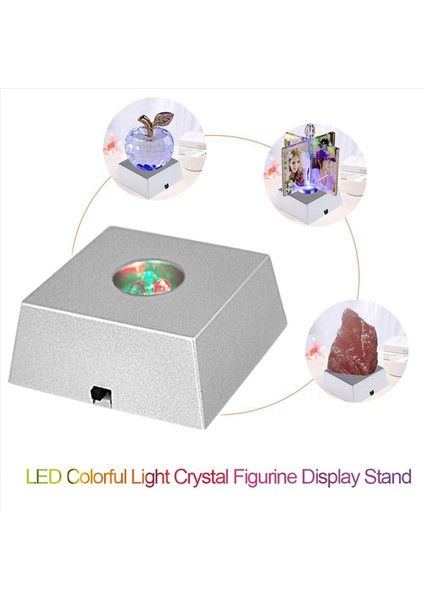 2x LED Taş Ekran Tabanı Renkli Değişen Işık Kristal Kule Işık Ev Dekorasyon Heykelcik Ekran Standı (Yurt Dışından) indirimleri