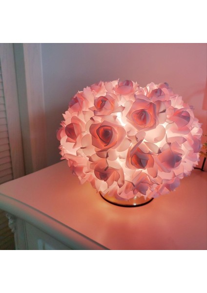 Nordic Gül Çiçek Buket Masa Lambası Romantik Başucu Gece Işığı Düğün Dekor Masası Lambası Için Yatak Odası Için (Yurt Dışından) modelleri