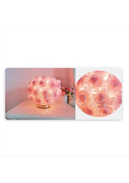 Nordic Gül Çiçek Buket Masa Lambası Romantik Başucu Gece Işığı Düğün Dekor Masası Lambası Için Yatak Odası Için (Yurt Dışından) fırsatları