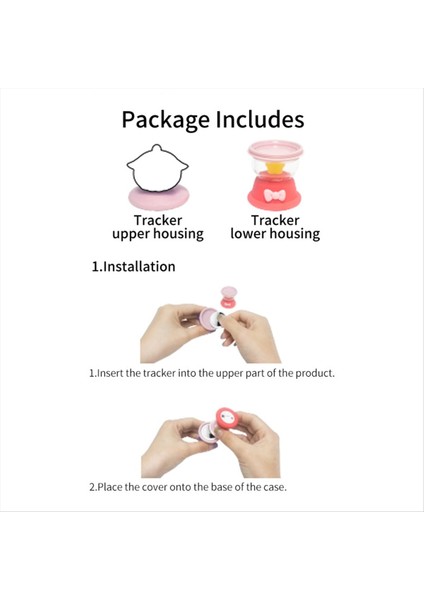 Hava Etiketi Anti-Kayıp Cihaz Gece Lambası Kolye Koruyucu Kapak Karikatür Sevimli Çocuk Çift Toz Geçirmez Depolama Ayı (Yurt Dışından) fiyatları