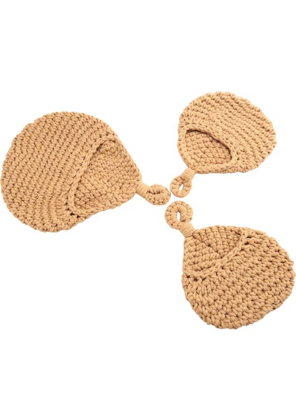 3 Parça Boho Askılı Sepet, Taze Ürün Saklamak Için Duvara Asılı Meyve Sepeti, Patates, Soğan ve Sarımsak Için Sebze Saklama Kabı (Yurt Dışından) modelleri